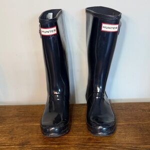 Hunter Kids Black Boots